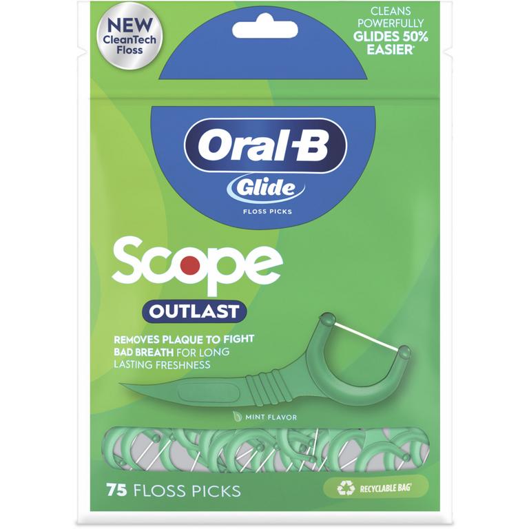 ONE Oral-B Glide Manual Floss OR Oral-B Expanding Floss OR Oral-B Glide Floss Picks OR Satin Floss (Excludes Essential Floss, Oral-B Fresh Mint Picks and trial/travel size).