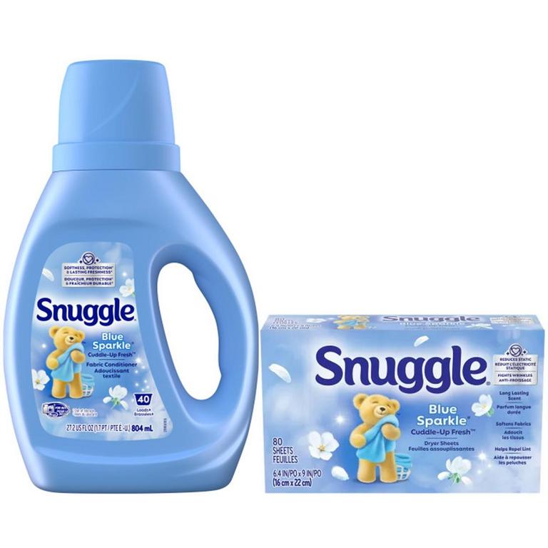 ONE (1) Snuggle® Liquid (26.8-27.2oz), Sheets (70-80ct), Shakes (11.5oz), or Purex Liquid (40-50oz)/