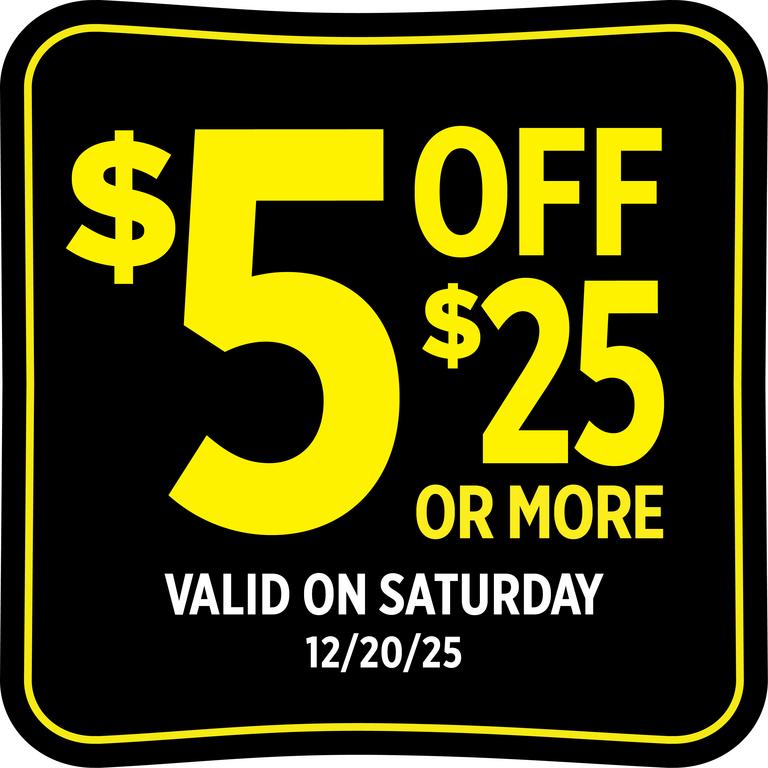 on your purchase of $25.00 or more (pre-tax) at Dollar General/