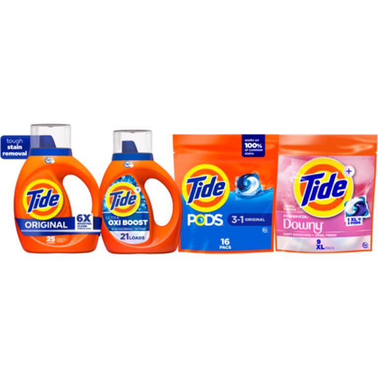 on ONE Tide Liquid Laundry Detergent 21-25 ld/30-32 oz, PODS 16 ct or Power PODS 9 ct Reg. $5.50/