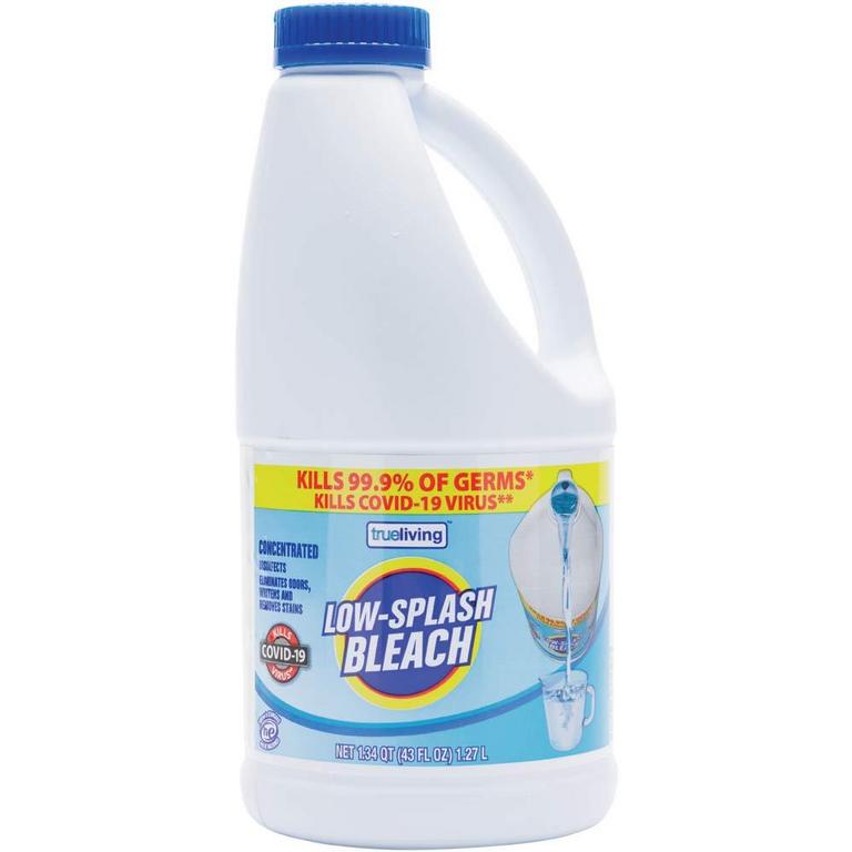 Save $0.25 on True Living Cleaning Bleach Low-Splash or Regular 43oz/