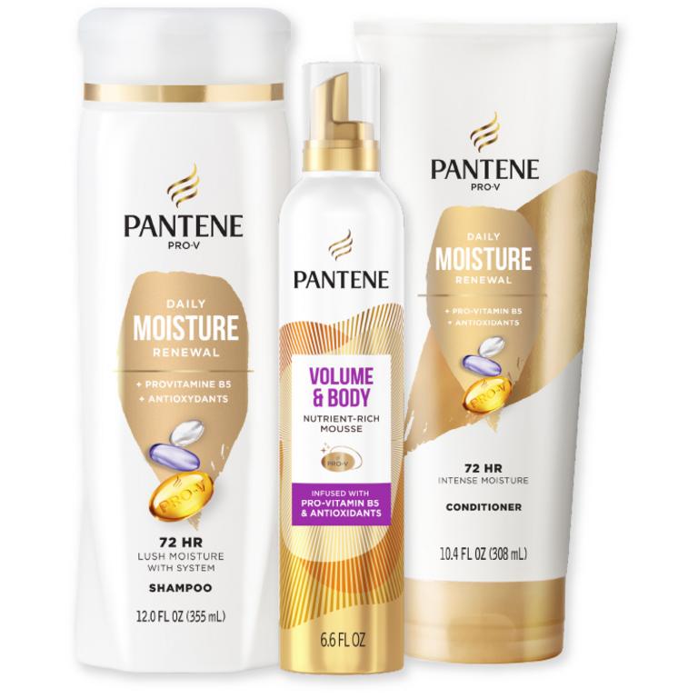 TWO Pantene Products including Pantene Pro-V, Gold Series, and Stylers (excludes trial/travel size, Nutrient Blends, Miracle Rescue, Pro-V Miracles, and Abundant & Strong).