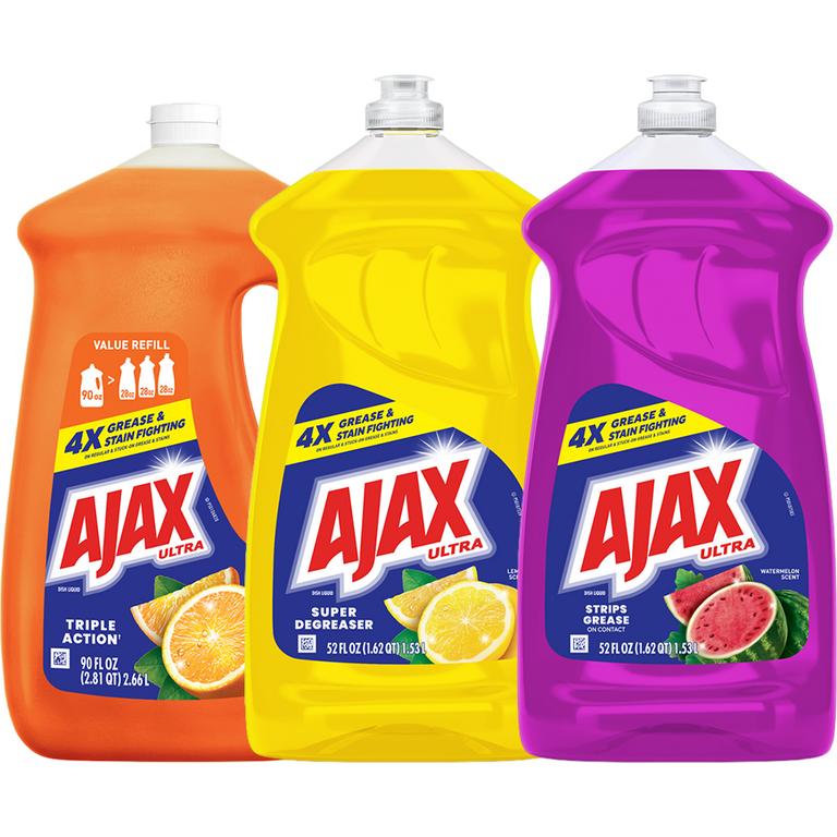 On any Ajax Ultra Dish Liquid (52oz ONLY)