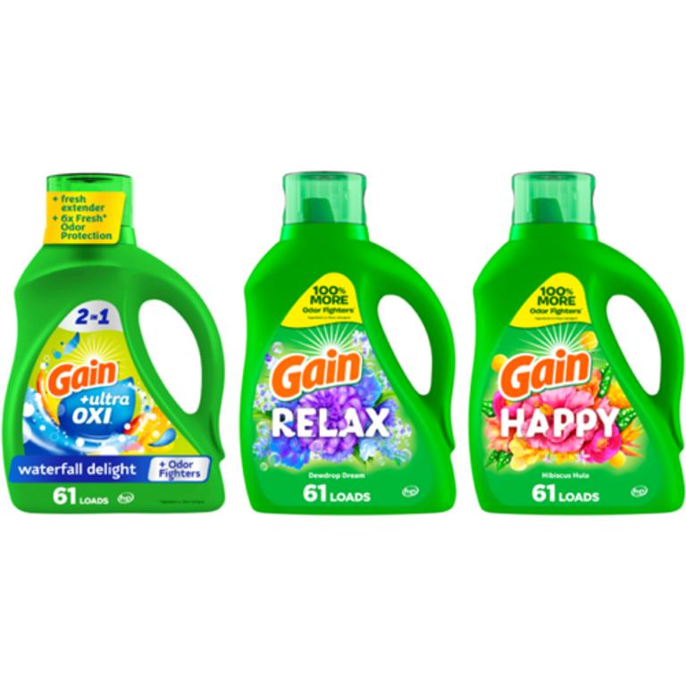 On ONE Gain Liquid Laundry Detergent 88oz/61ld. Reg. $9.95 (excludes trial/travel size)/
