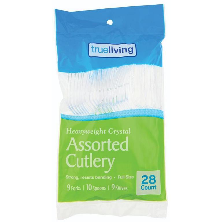 Save $0.50 on True Living Cutlery Forks, Spoons or Assorted 28ct/