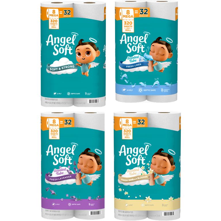 off any ONE (1) package of Angel Soft® Bath Tissue, 8 Mega Rolls/