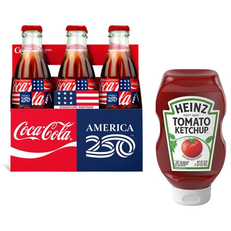 Buy ONE (1) 6PK Glass Coca-Cola Limited Edition, Get ONE (1) Heinz Ketchup 20oz FREE/