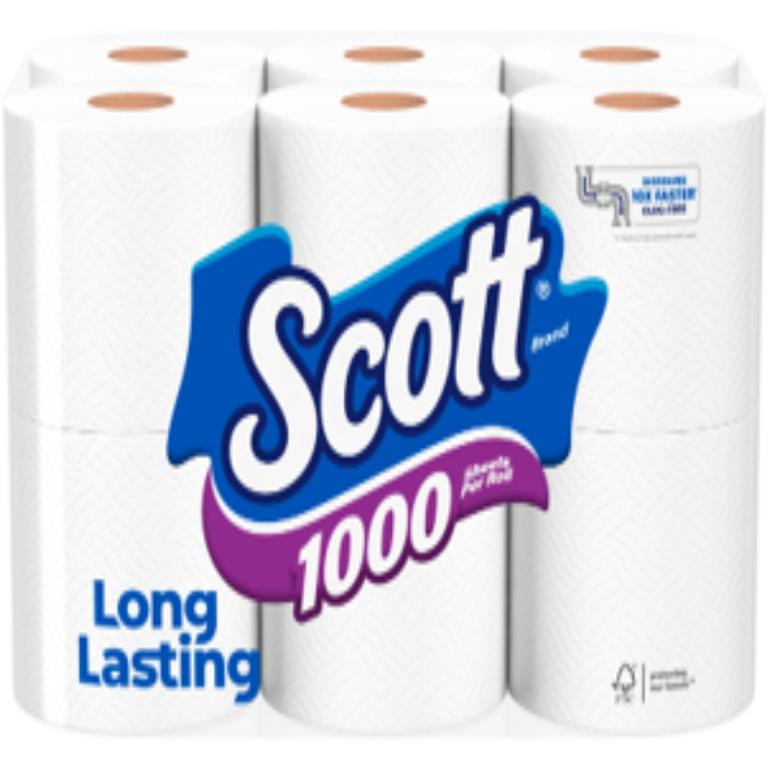 on TWO (2) Scott® 1000 6ct+ or Scott® ComfortPlus 12 Family Rolls+ or Scott ComfortPlus Lavender 6 Family Roll+/