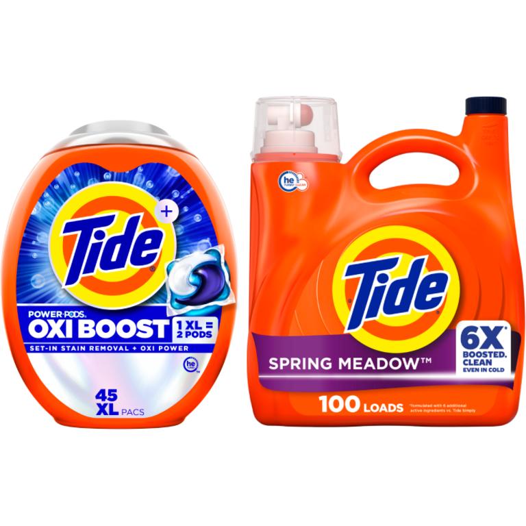 ONE Tide Power Pods 45 ct. or Liquid Laundry Detergent 83-100 Load/117-125 oz. Reg. $19.95/