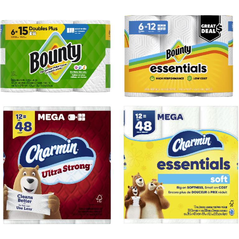 when you spend $25 on ANY Charmin, Bounty, Puffs/