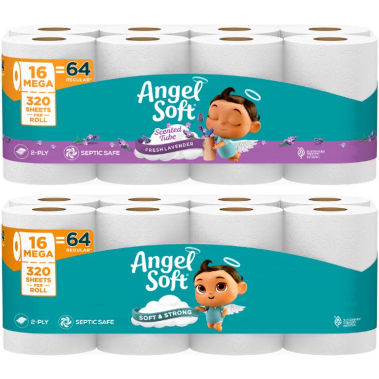 off any ONE (1) package of Angel Soft® Bath Tissue, 16 Mega Rolls/