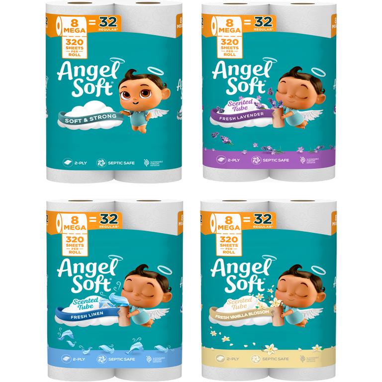 off any ONE (1) package of Angel Soft® Bath Tissue, 8 Mega rolls