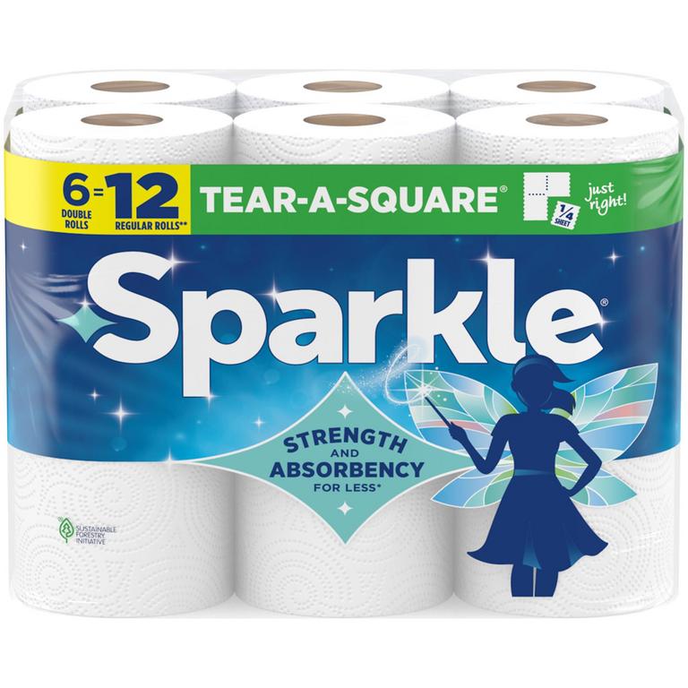 off any ONE (1) package of Sparkle® Paper Towels, 6 Double Rolls
