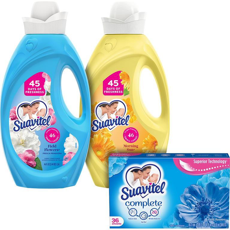 On any ONE (1) Suavitel Liquid Fabric Conditioner (46oz ONLY) or Suavitel Fabric Sheet Multipack (36ct ONLY)/