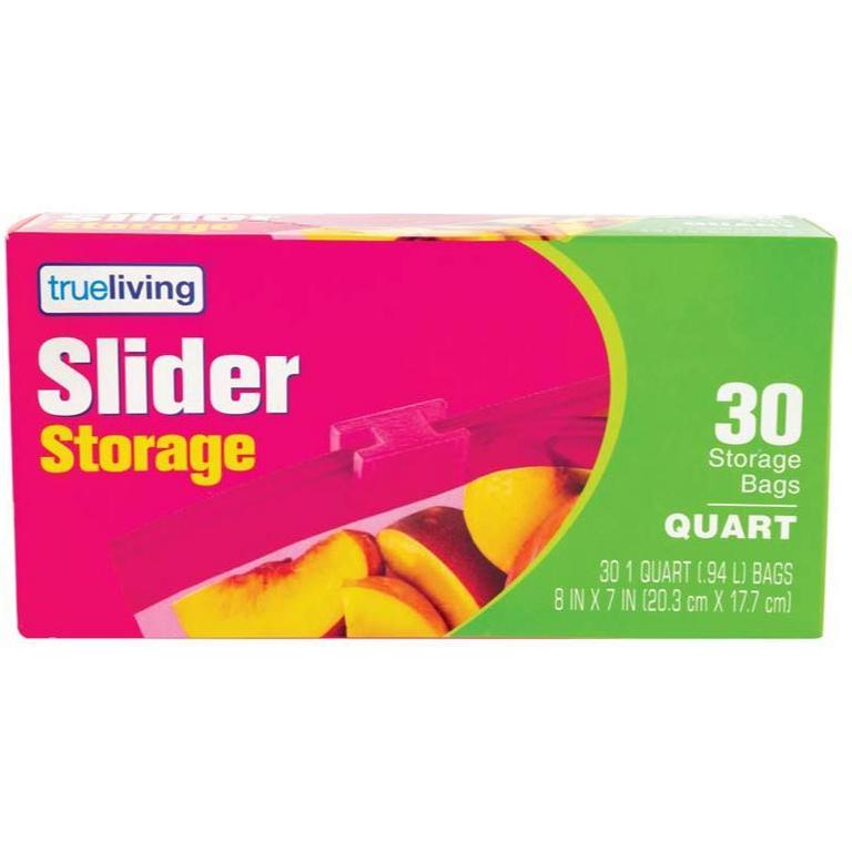 Save $0.50 on True Living Slider Storage & Freezer Bags 15-30ct. or Zipper Freezer Bags 20-28ct.