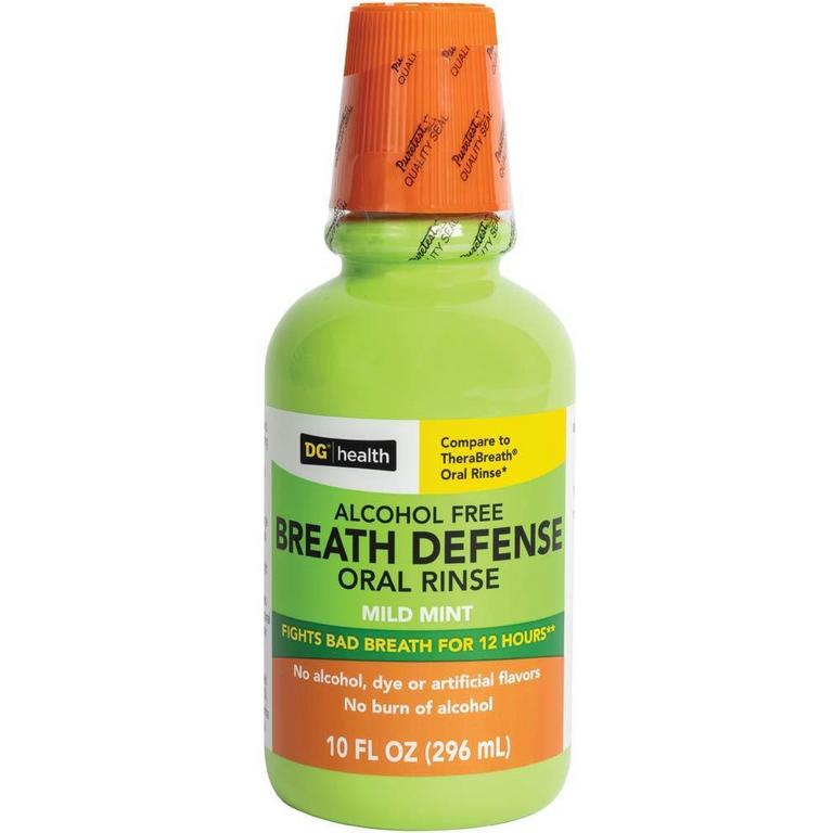 Save $1 on DG Health Pro Health Mouth Rinse 1 Liter, Breath Defense 10oz. or Mouthwash Anti-Cavity Fluoride Rinse 250ml.