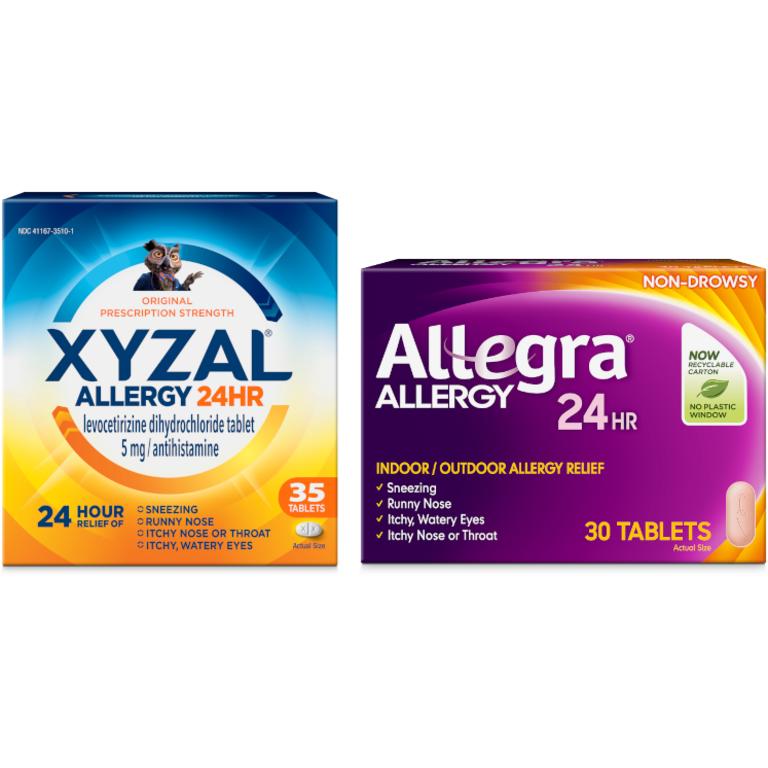 on ONE (1) Allegra® Allergy 15ct or 30ct Product or Xyzal® Allergy 35ct Product