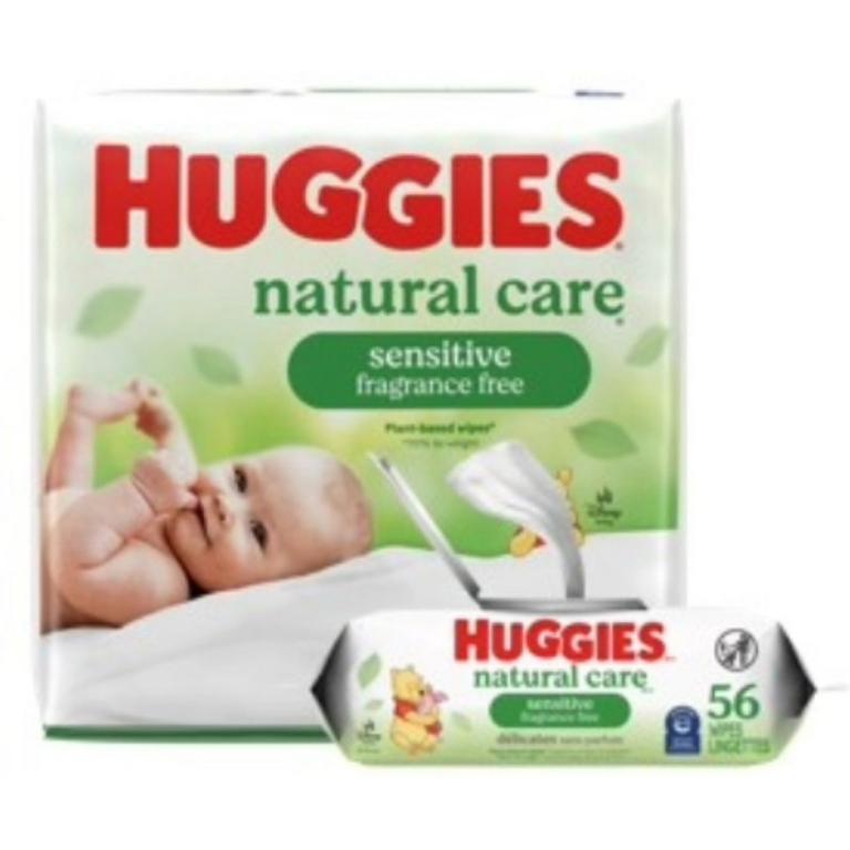 off TWO (2) packages of Huggies® Baby Wipes, Natural Care®, Simply Clean®, Skin Essentials™, Extra Large, Calm or Nourish (valid on 42ct. to 168 ct. and 24ct Natural Care® Extra Sensitive Wipes)