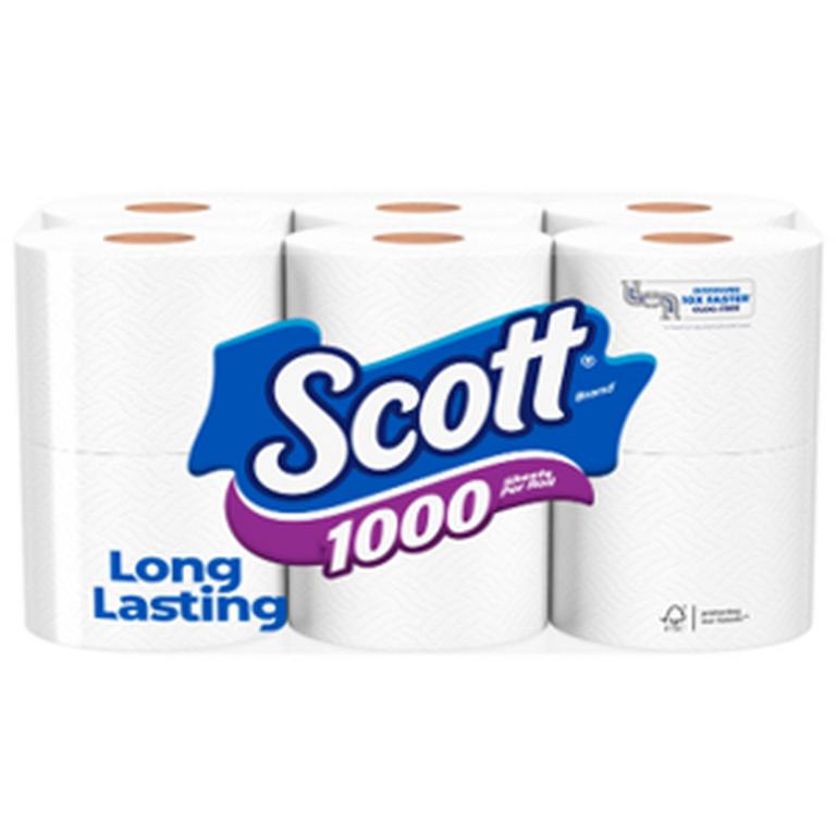 on TWO (2) Scott® 1000 6ct+ or Scott® ComfortPlus 12 Family Roles+ or Scott® ComfortPlus Lavender 6 Family+ Roll