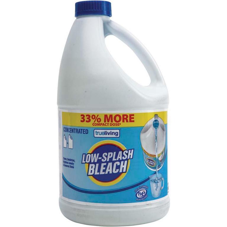 Save $0.50 on True Living Disinfecting Bleach Low-Splash, Regular or Lemon Scent 81oz/