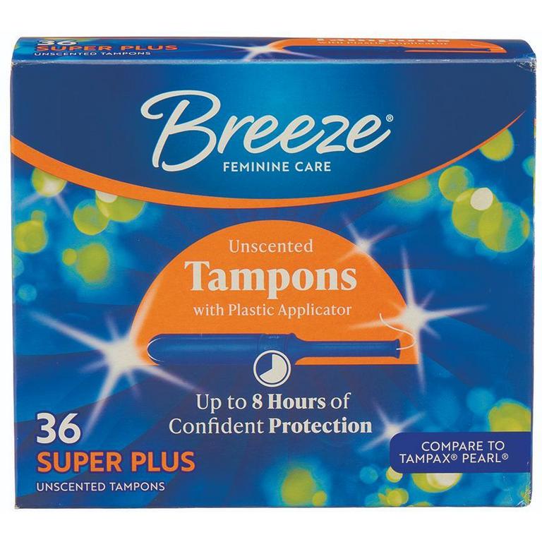 Save $2 on Breeze Tampons 34-36ct/