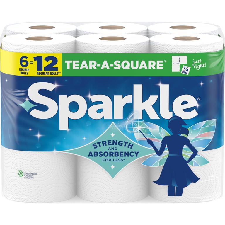 when you spend $15.00 on ANY Sparkle® Paper Towels/