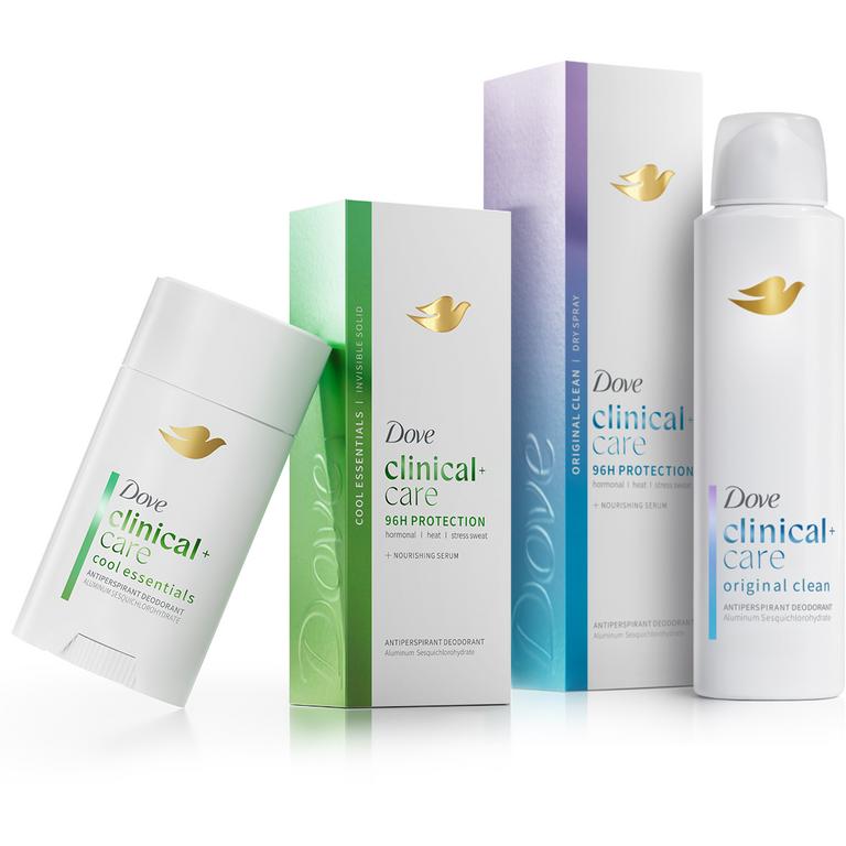 on Any ONE (1) Dove Clinical Deodorant (excludes Trial & Travel and Dove Men+Care)
