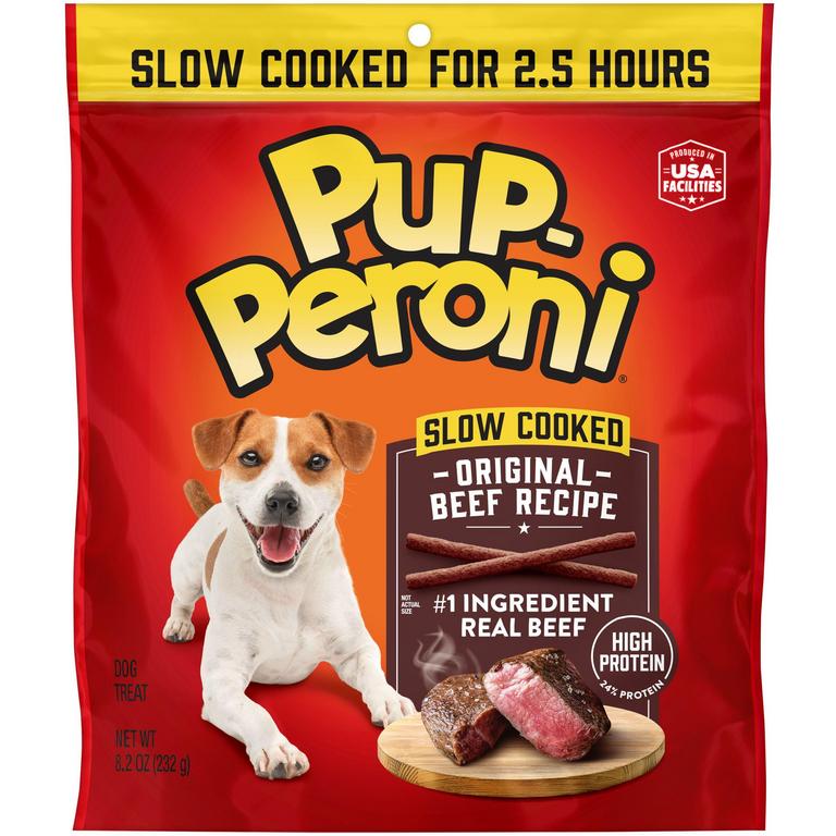 on ONE (1) Pup-Peroni 8.2oz or 16oz dog treats