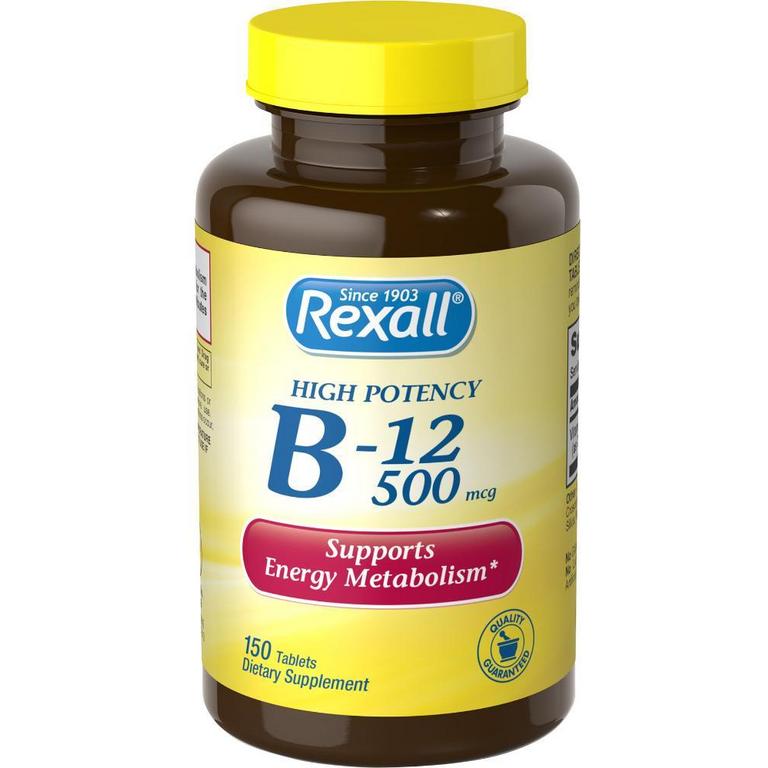 Save $1 on Rexall Vitamins B6, B12, C, D or D3 60-200ct/