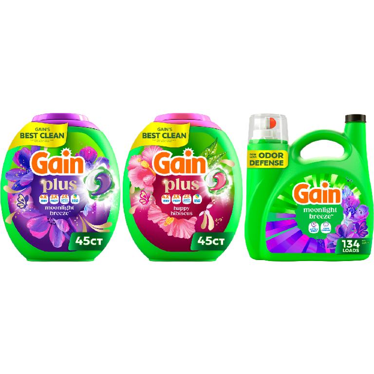 on ONE Gain® Plus Super Flings!™ 45 ct., Liquid Laundry Detergent 134 Load/177-194 oz. Assorted