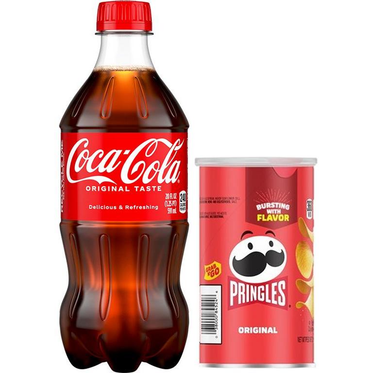 when you buy ONE (1) 20oz Coca-Cola Product AND ONE (1) 2.3oz Pringles Can/