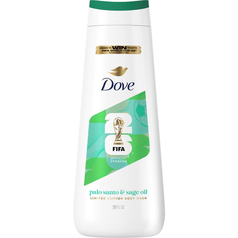 on any TWO (2) FIFA World Cup Branded Dove Palo Santo + Sage 20oz Body Wash/