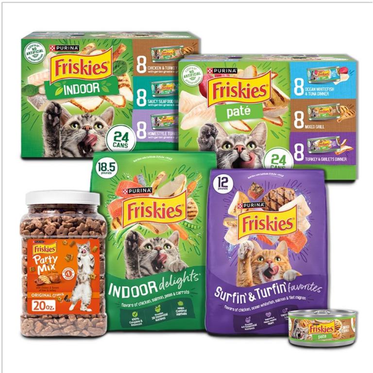 when you spend $25 on ANY Purina® Friskies Cat Food With Land and Sea Flavors