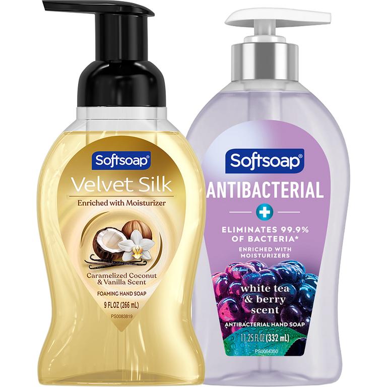 On any TWO (2) Softsoap Liquid Hand Soaps (11.25oz ONLY) or Softsoap Foaming Liquid Hand Soaps (9oz ONLY)