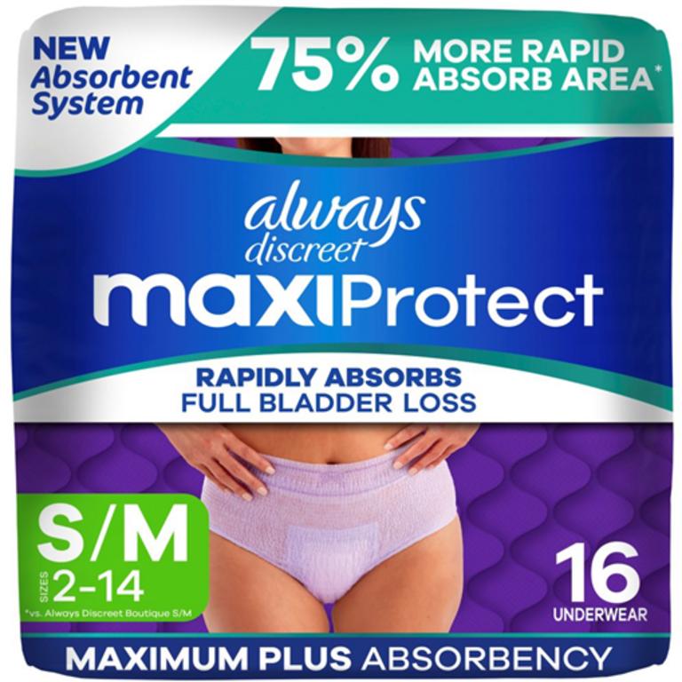On ONE Always Discreet MaxiProtect Underwear (12-16 ct)