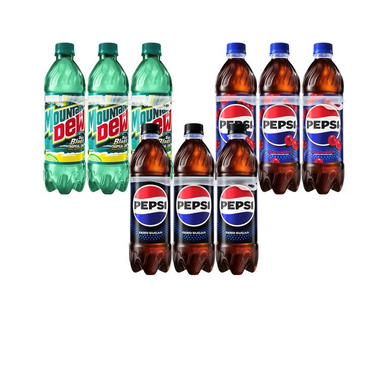 when you buy THREE (3) Pepsi®, Mountain Dew® 6Packs/