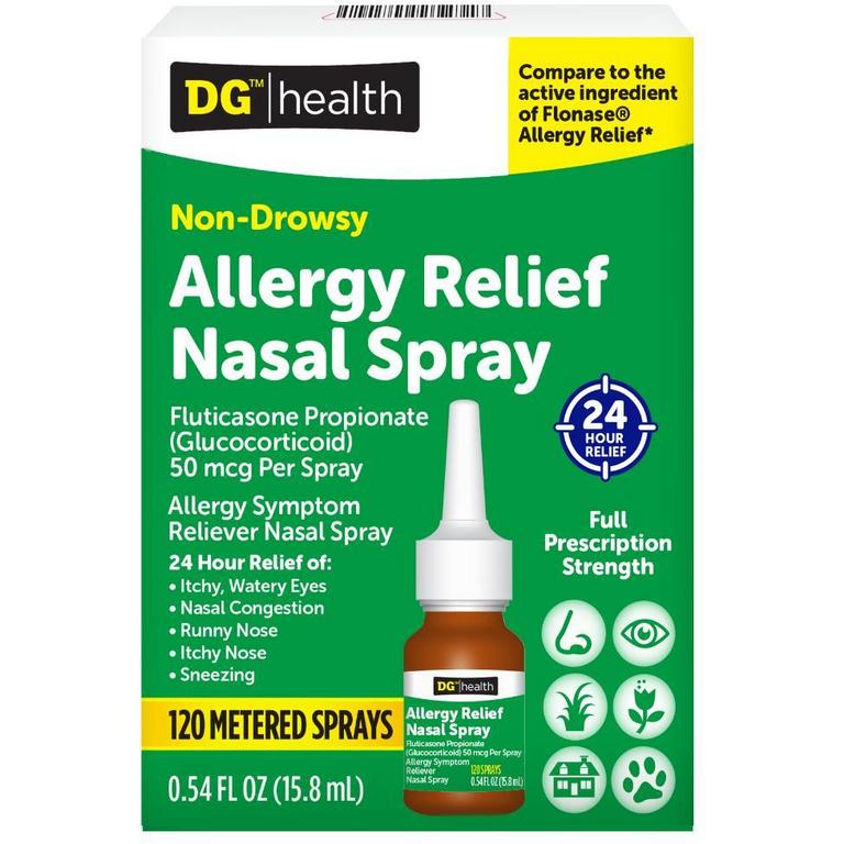 Save $4 on DG Health Fluticasone Allergy Relief Nasal Spray 120 Sprays/