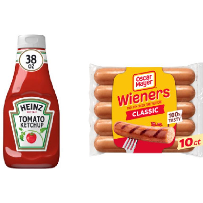 Buy ONE (1) Heinz Ketchup 38oz, Get ONE (1) Oscar Mayer Classic Wieners FREE