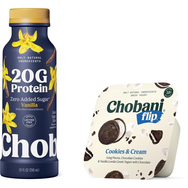 on any FIVE (5) Chobani Single Serve Yogurt