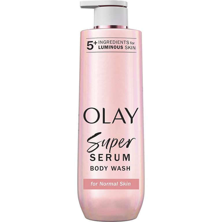 ONE Olay Super Serum 20oz Body Wash, Super Serum Hand & Body Lotion 18.5oz, Super Serum Cream 10oz OR Super Serum Oil 4oz (excludes trial/travel size).
