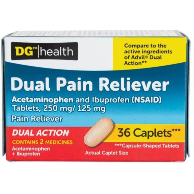 Save $0.50 on DG Health Dual Action Back Pain Relief 36ct/
