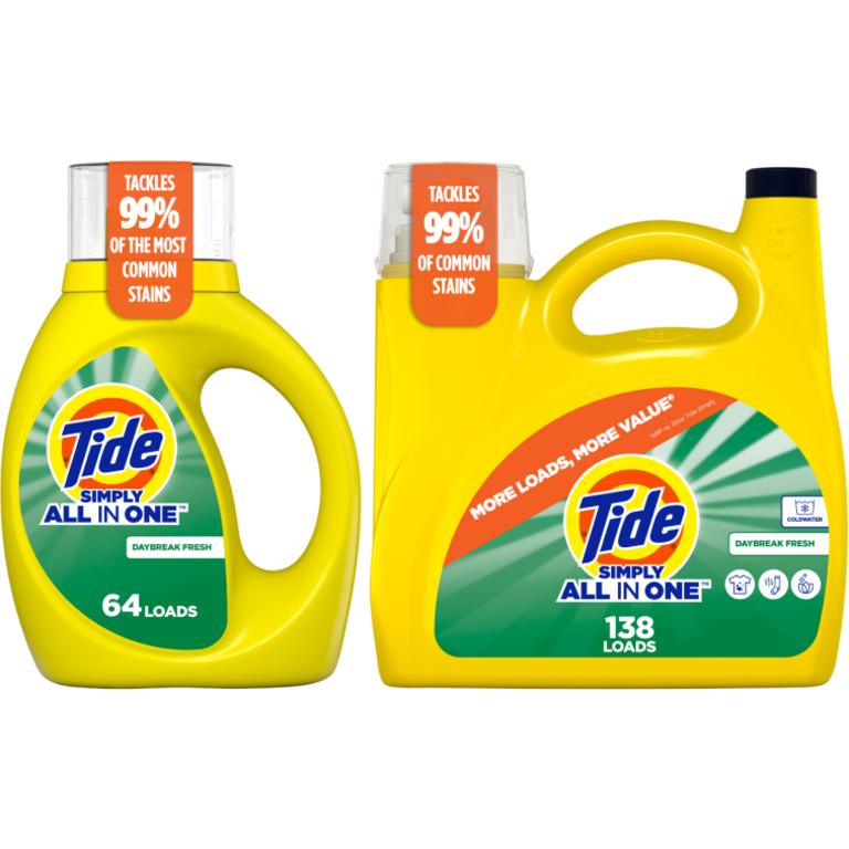 on ONE Any Tide Simply Liquid Laundry Detergent. Reg. $3.75-$14.95