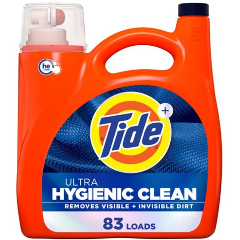 On ONE Tide® Hygienic Clean Liquid Detergent 117 oz $19.95 SRP (excludes trial/travel size)