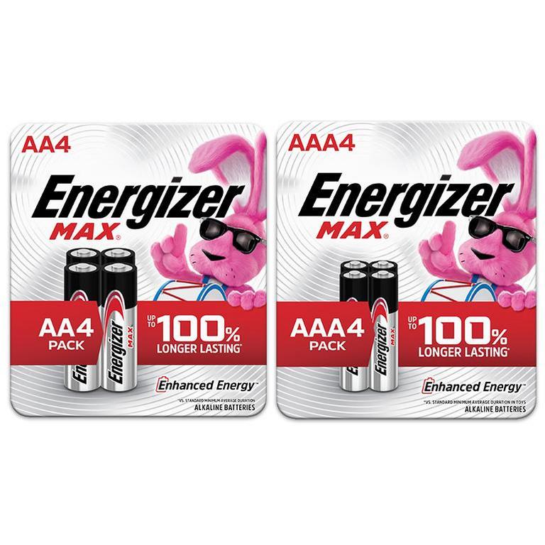 on ONE (1) Energizer MAX® AA/AAA 4pk Batteries