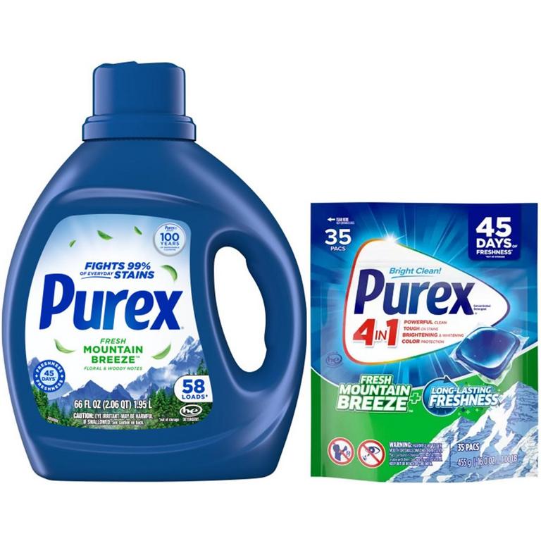Buy Purex Fresh Mountain Breeze Liquid Laundry Detergent, 75 fl oz