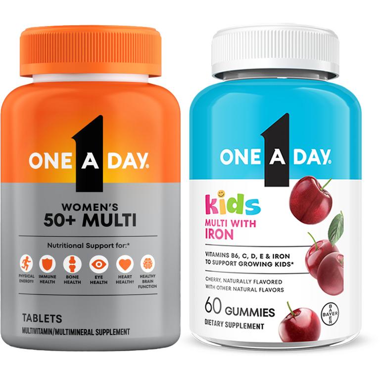 on any TWO (2) One A Day® 65ct or larger or One A Day® Kids 60ct