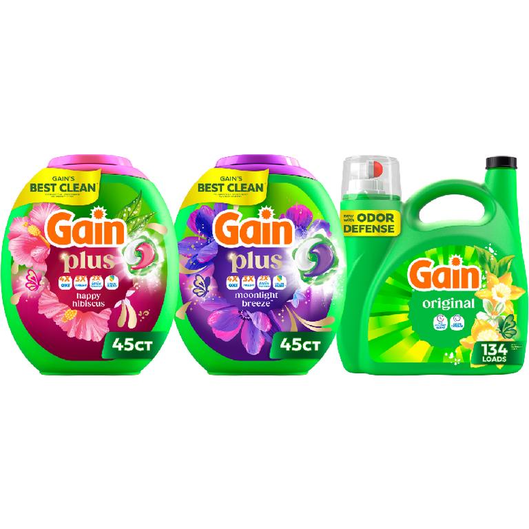 on ONE Gain® Plus Super Flings!™ 45 ct., Liquid Laundry Detergent 134 Load/177-194 oz. Assorted