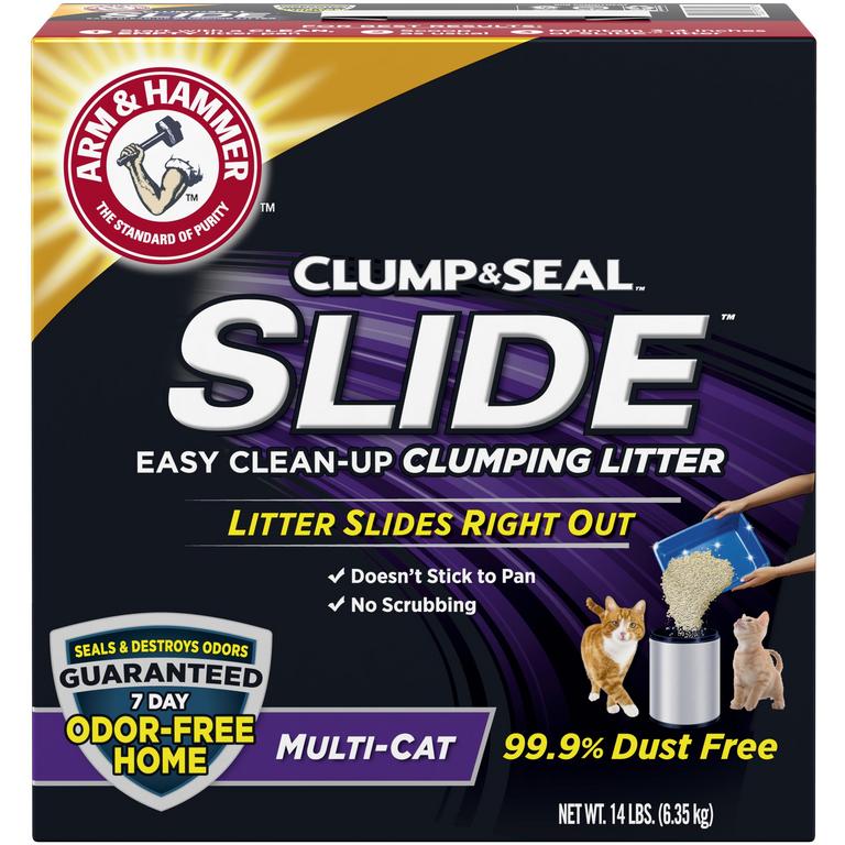 on ONE (1) ARM & HAMMER™ Slide™ or Clump & Seal™ 14lb Cat Litter/
