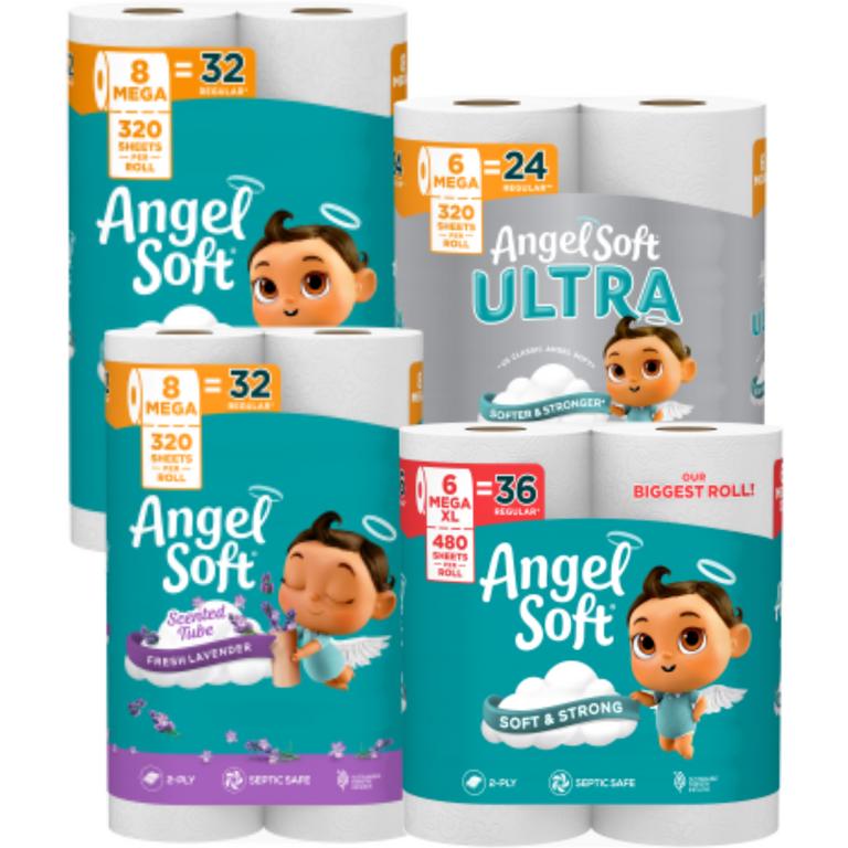 on any ONE (1) package of Angel Soft® Bath Tissue, any size