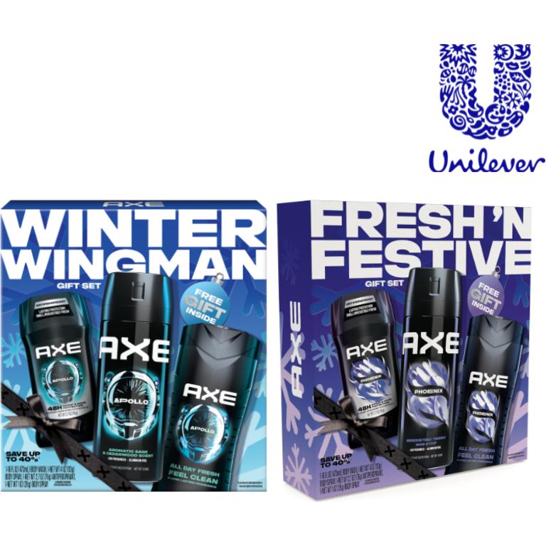 on ONE (1) AXE Holiday Gift Packs. Excludes Trial and Travel Sizes./
